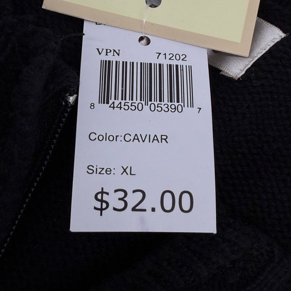 Baxter & Wells Womens Sweater Vest XL‎ Black Snowflake Holiday Cotton Flax Blend - Picture 10 of 11